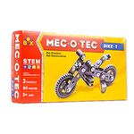 TOYZTREND MEC - O - Tec Bike 1 Metal Construction Toy, Building Blocks, Educational Toys for 6+ yrs Boys and Girls, Multicolor