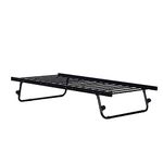 Panana Trundle Metal Bed Frame 3ft Single Bed Sofa Guest Bed Sustainable Daybed (Black, Trundle)