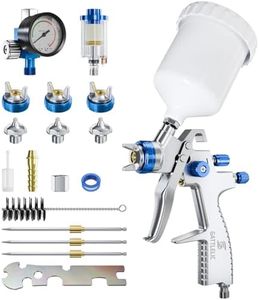 LVLP Air Spray Gun Premium Kit with 1.3/1.5/1.7mm Nozzle & Air Regulator,Automotive Paint Sprayer, for Cars & House DIY Painting Gun