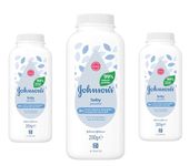 3 x Johnson's Baby Powder Talcum Powder 200g each