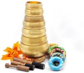 Handgeschlagene Klangschalen-Set- 7 Chakra-Heilklangschalen-Set-Singschalen-Singschalen-Set 7 tibetische Klangschalen-Singschalen-Set Form Nepal