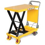 150kg Mobile Scissor Lift Hydraulic Lifting Platform Table Trolley Cart Truck