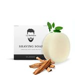 La Barbiera Solid Shaving Soap | 60g Refill Puck | Vegan and Plastic Free (Classic), Natural