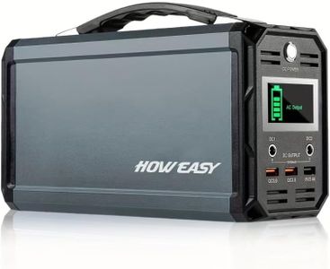 HOWEASY Portable Power Station,222Wh(60000MAh) Solar Generator,Backup Lithium Battery with 110V AC Outlet,for Rv Camping Travel Outdoor Emergencies