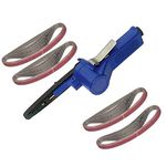 Voche Professional 10mm Air Belt Sander Finger File Tool + 20 x 330mm Sanding Belts