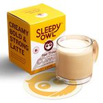 Sleepy Owl Coffee Latte Hot Brew Bags | Hot Brew Coffee |5 Minute Brew - No Equipment Required | 100% Arabica Beans | Set of 10 Bags - Makes 10 Cups