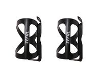 ZEFAL Wiiz Pack of 2 Bottle Cages with Side Introduction Flexible Bicycle Bottle Cages, Black