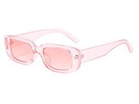 ELEGANTE Rectanglular Sunglasses For Women Retro Driving Sunlgasses Vintage Fashion Narrow Square Frame Uv400 Protection (C6 - Light Pink, Uv Protected)