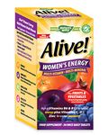 Alive! Women's Energy Multi-Vitamin and Minerals, Specially Balanced for Women, Unique Dried Blend of 26 Fruits & Vegetables, Suitable for Vegetarians - 30 Tablets