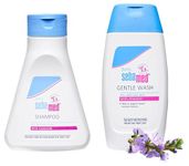 Sebamed Combo of Baby Shampoo 150ml with Baby Wash 200ml Natural moisturisers No tears formula For delicate scalp