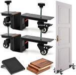 Heavy Series Black with Infinite Spacer- Door Installation Tool 2”to 1/4" Doors- Versatile Single Person Installation Tool for Heavy Pre-Hung, Slab, Front and Barn Doors