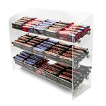 3 Shelf Acrylic Counter Confectionery Gravity Feed Merchandiser Display for Confectionery, Snacks, Food (DS300)