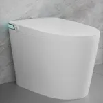 WinZo Smart Bidet Toilet, Elongated One Piece Tankless Toilet With Adjusted Heat Seat, Auto Open/Flush, Instant Warm Water and Dry, Night Light LED, Easy Operation, White