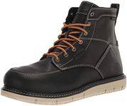 KEEN Utility Men’s CSA San Jose 6” Alloy Toe Waterproof Wedge Work Boots, Black/Off White, 10 Medium US