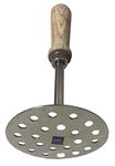 Shradha Trading Potato Masher,Masher,Bean Masher,masher for potatoes,Masher stainless steel,Crusher,Potato masher,Stainless Steel Smooth Potato Masher Ricer Presser With Wooden Handle