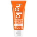 Hello Whitening Toothpaste with Fluoride Powered by Vitamin C, Teeth Whitening Toothpaste for Adults, Helps Freshen Breath and Removes Surface Stains, SLS Free, Natural Peppermint Flavor, 82mL Tube