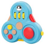 Jagowa Fidget Pad - 11 Function Toy for Stress and Anxiety Relief - Perfect Game for ADHD, ADD (Blue)