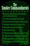 The Smoker Commandments Marijuana Weed Stoner 420 Funny College Cannabis Room Dope Gifts Guys Propaganda Smoking Reefer Stoned Sign Buds Pothead Dorm Walls Cool Wall Decor Art Print Poster 24x36