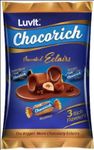 LuvIt. Chocorich Assorted Eclairs Chocolate Birthday Pack | Hazelnut, Dark Choco & Classic | 60 Pieces - 480 Gm