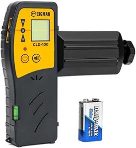 Détecteur Laser CIGMAN, Récepteur pour Niveau Laser Vert et Rouge jusqu'à 50m de Plage, Signal Sonore Réglable CLD-100