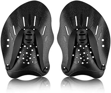 Hand Paddles, 1 Pair Hand Paddles for Swimming, Swimming Paddles with Adjustable Straps, Strength Training Aid, Pool Exercise Equipment, Swimming Training Accessories, Arm Swimming Webs for Children,