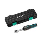 XLIT Digital Torque Wrench, 1/2-Inch Drive, 6.8-135 N.m/5-99.5 Ft.lb, LCD Display with Buzzer and LED Flash Alert, 4 Units, 2 Modes, 12 Inch Length