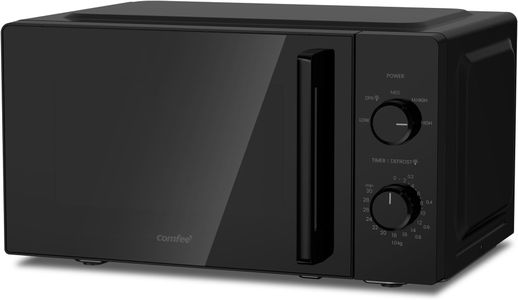 COMFEE' 20L Compact Microwave, 700W Black – Manual, Inverter, Quick Defrost