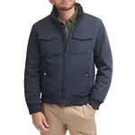 Dockers Men's Stevie Flight Bomber Jacket, Navy, SM