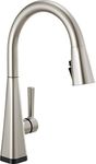 Delta Faucet Lenta Touch Kitchen Faucet Brushed Nickel, Kitchen Sink Faucets with Pull Down Sprayer, Touch2O Technology, SpotShield Stainless 19802TZ-SP-DST