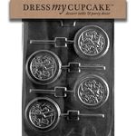 Dress My Cupcake DMCS062 Chocolate Candy Mold, Olympic Lollipop