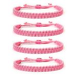 ARTIFICIAL TREE Handmade Nazar Thread Bracelet Adjustable Wristband Friendship Band for Women, Men, Girls & Boys | Nazar Battu | 4 Piece Set | Skin-Friendly & Durable