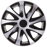 NRM DRACO CS 16 Wheel Trims Draco CS Black/Silver 16 Inch Set of 4