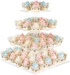 Cupcake Stand with Base, 4-Tier Squ