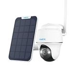 REOLINK 4G LTE Cellular Security Camera Outdoor, 5MP No WiFi Security Camera, 360° Pan-Tilt Go PT Plus+Solar Panel+32GB SD Card, Wireless Solar Powered, 2K+ Color Night Vision, Smart AI Detection