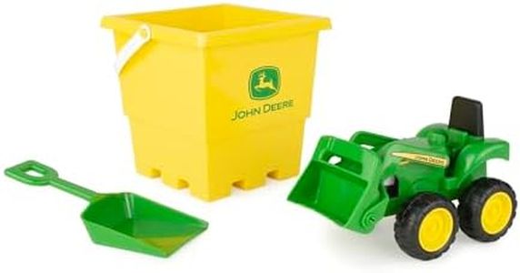 John Deere Kids Sand Pit Bucket Set with Tractor, 15 cm Size