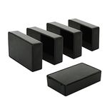 LeMotech ABS Plastic Electrical Project Case Power Junction Box, Small Project Box Black (3.9" x 2.4" x 1.0")