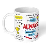 Akipi Always Remember Motivational - Start Your Day With Positivity&Productivity,Stay Focused&Motivated With Inspirational Ceramic Coffee Mug 11Oz - Coworkers,Friends,&Family Arm283,325 Ml