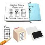 Beginner Ukulele Gift Pack (Chord Flashcards and Ukulele Chord Stamp and Pad)