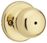 Weiser Fairfax Brass Door Knob, Interior Door Handles/Privacy Knobs for Bedroom and Bathroom Doors, Keyless Bathroom/Bedroom Door Lock, Traditional Home Décor.