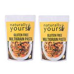 Naturally Yours, Multigrain Pasta, Gluten Free, No Maida, Preservative Free, Vegan, 200g Each/ Net Weight 400g (Pack of 2)Naturally Yours Gluten Free Multigrain Pasta, 200g (Pack of 2) No Maida, Not Fried, Vegan ,No preservatives