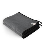 Auto Hub Big Size- 90 X 60cm Microfiber Cloth for Car - Ultra Soft - Suede Edges & Dual Sided Microfiber Cloth - Lint & Streak Free Car Cleaning Cloth - Multipurpose Car Wash Cloth for Drying-2pc,Grey