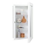 American Pride Recess-Mount Mirrored Door Medicine Cabinet, 16.25" x 26.25", Steel Body, White