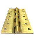 BRASK" Brass Railway Washer Hinges | Heavy Duty Antique Finish | Soft Close | Welded Heads | Extra Heavy Hinges | SS Washer-Better Load Capacity (8" x 1.3/4" x 3/16 (8" x 4" x 5 mm), 1)