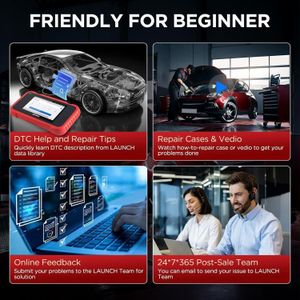 LAUNCH CRP129E OBD2 Scanner – Diagnostic Tool for Engine, ABS, SRS, Transmission