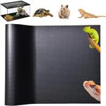 FUAAOLIY Bearded Dragon Tank Accessories, 45x300cm Large Non-Stick Reptile Carpet Substrate Terrarium Tank Liner Carpet, Waterproof Reptile Bedding Floor Mats for Snakes, Leopards, Geckos, Lizards