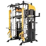 Altas Strength Smith Machine with Lever Arms Pulley Ratio 2:1 Squat Rack Pull Up Bar Upper Body Strength Training Leg Developer Light Commercial Home Gym Strength Training 3061B