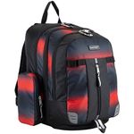 Eastsport Extra Large Backpack Expandable Oversized for Travel Hiking Work Camping Bag, Red Ombre Black