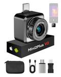 HIKMICRO Mini2Plus V2 Thermal Camera - iOS/Android, 256x192 IR, 512x384 SuperIR, Adjustable Lens, 25Hz, No Battery, for Phone/Tablet/PC, USB-C/Lightning Port (Adapter Included, support iPhone 15)
