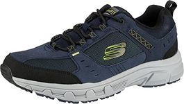 Skechers Mens Oak Canyon Sneaker, Navy Black, 8 UK