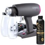 Oasis Spray Tan Machine Kit Bundled with Norvell Cosmo Airbrush Spray Tanning Sunless Solution